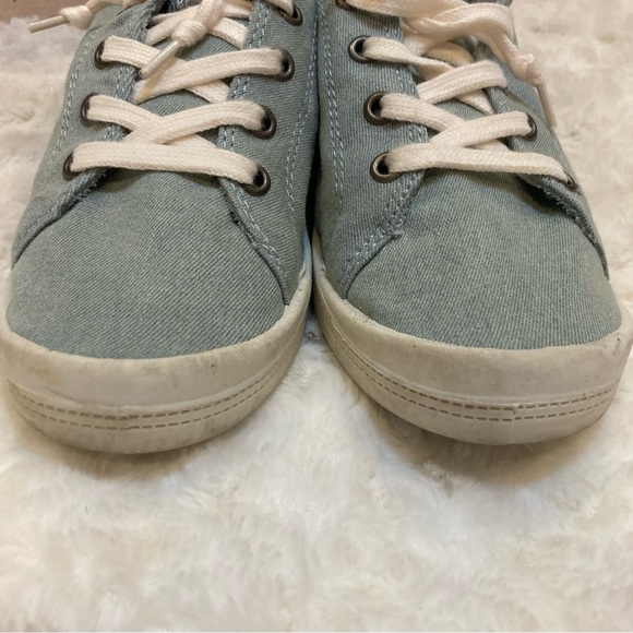 Jellypop Floral Chambray Blue Sneakers Size 7.5 - Picture 7 of 8